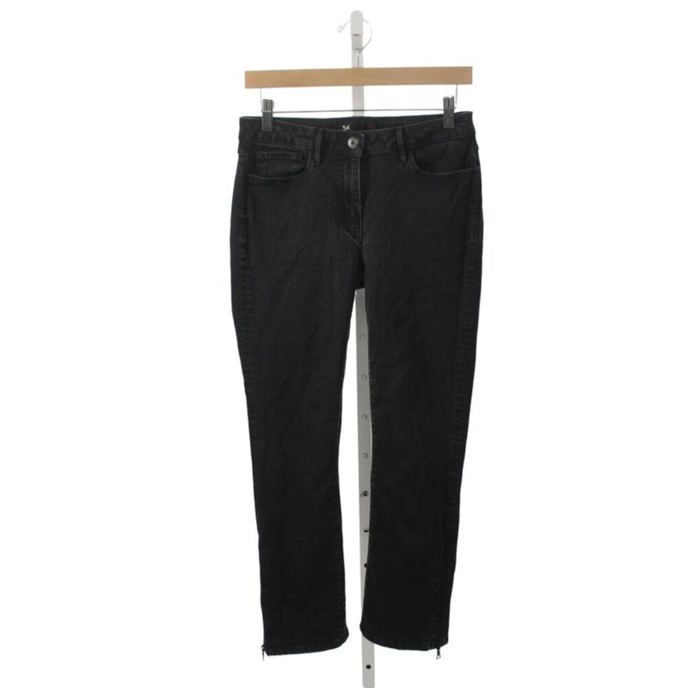 3x1 NYC Womens Tapered Black Denim Jeans Mid Rise Size 25
